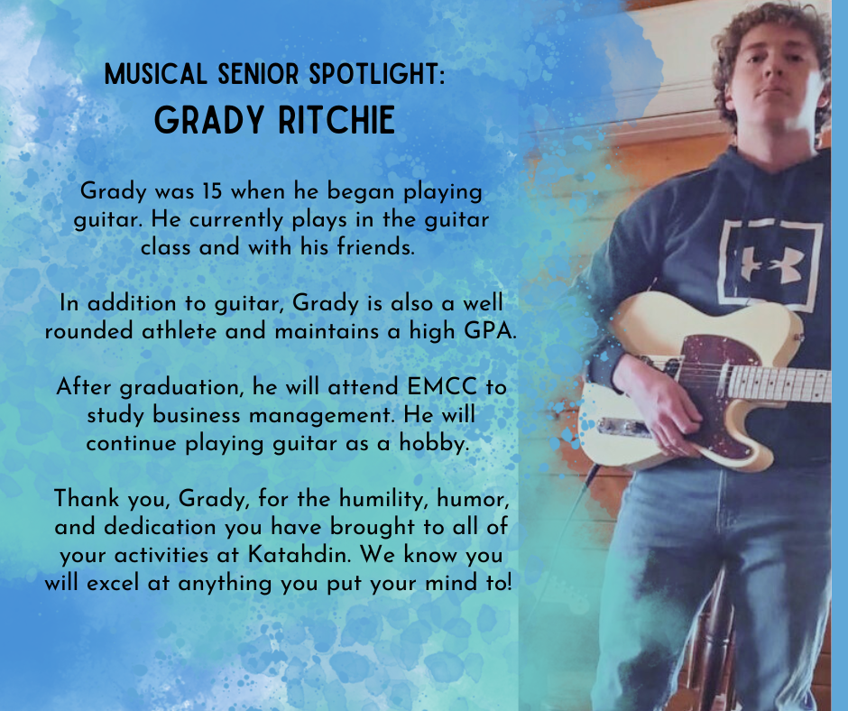Musical Senior Spotlight: Grady Ritchie
