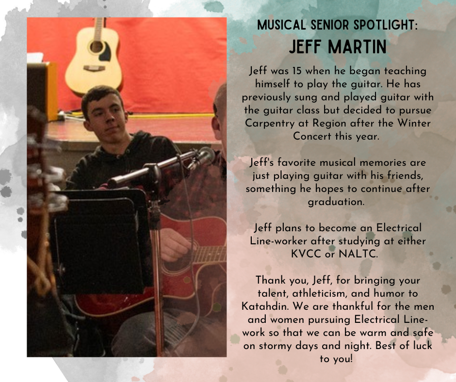 Musical Senior Spotlight: Jeff Martin