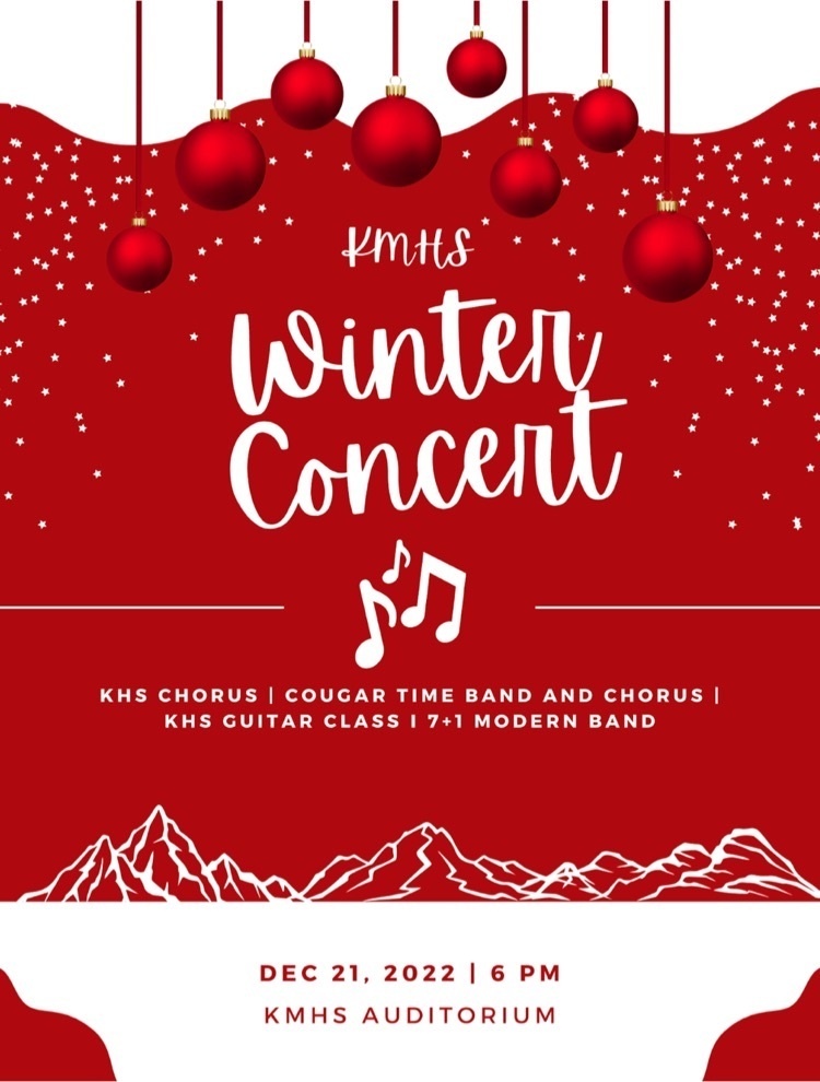 KMHS winter concert at 6pm